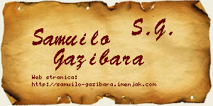 Samuilo Gazibara vizit kartica